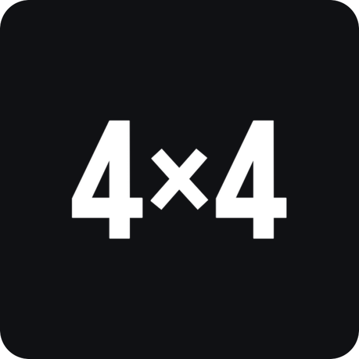 Nálepka 4x4 - rezaná nálepka na auto