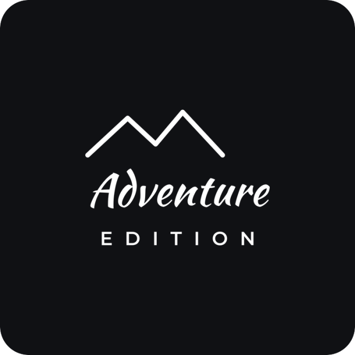 Adventure edition - rezaná nálepka na auto