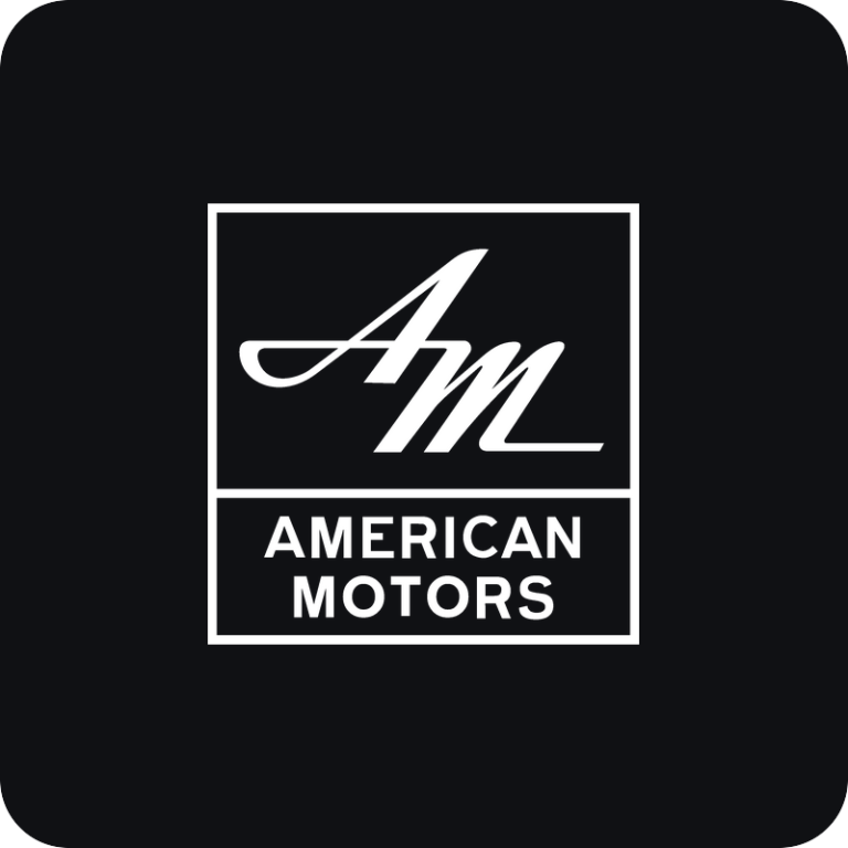 Nálepka AMC – American Motors logo na auto