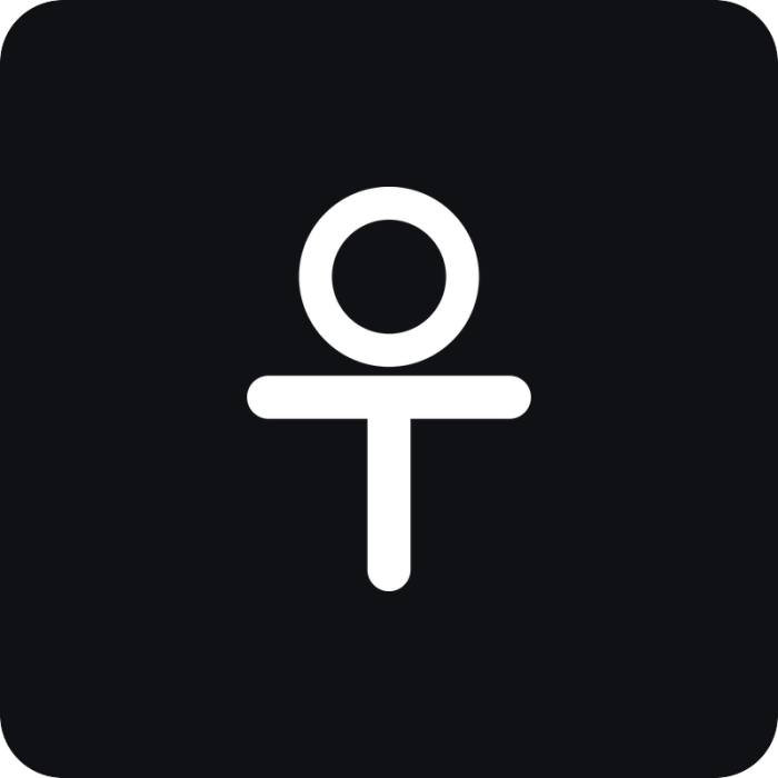 Ankh - egyptský kríž - rezaná nálepka na auto
