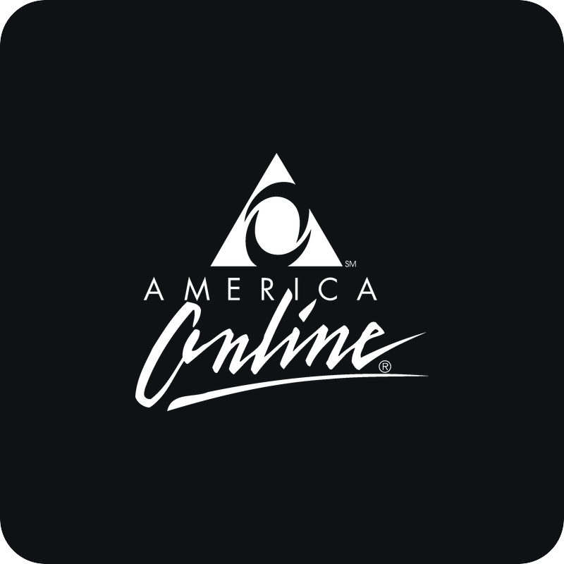America Online (AOL) logo Nálepka America Online (AOL) logo na auto