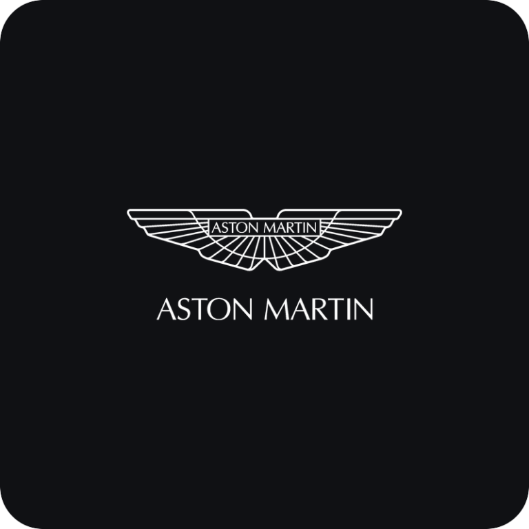 Nálepka Aston Martin retro logo na auto