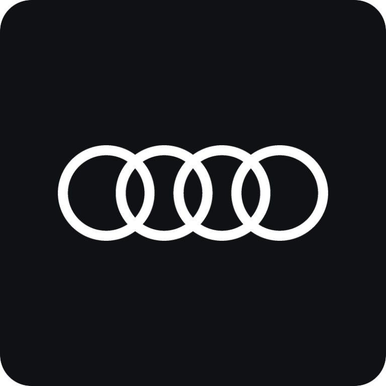Nálepka Audi logo na auto