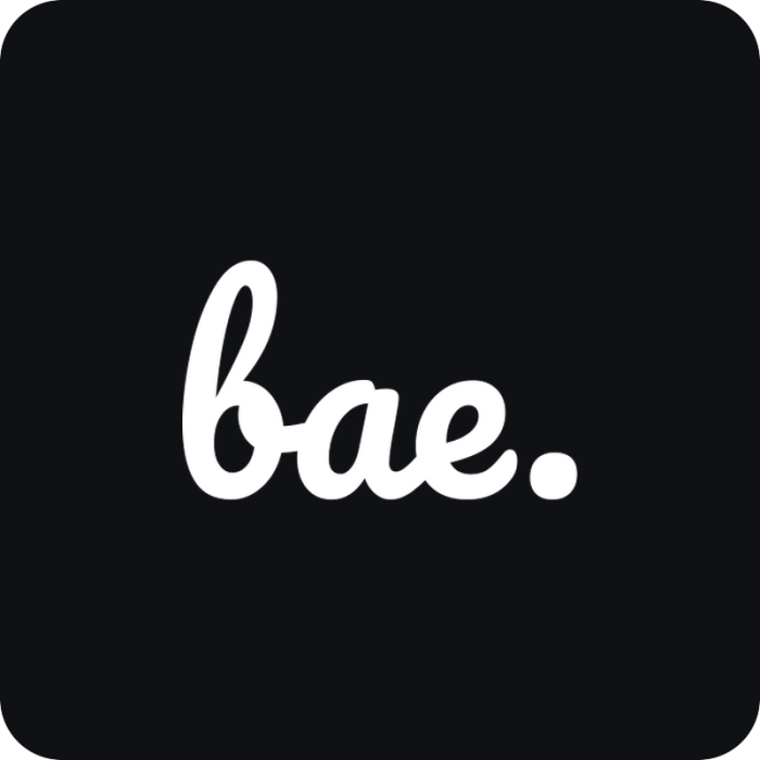 bae. - rezaná nálepka na auto