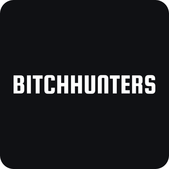 Bitchhunters - rezaná nálepka na auto