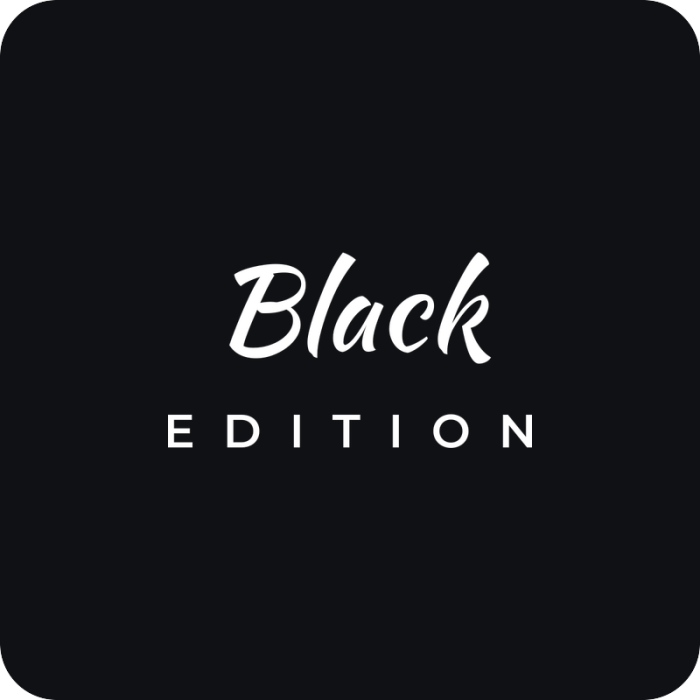 Black edition - rezaná nálepka na auto