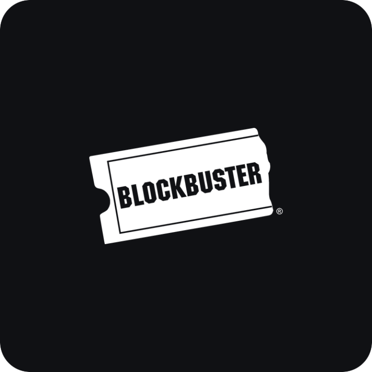 Nálepka Blockbuster logo na auto