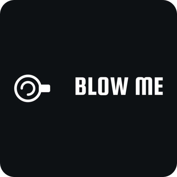 Blow Me - rezaná nálepka na auto