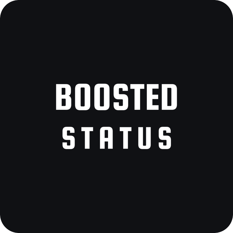 Boosted Status Boosted Status - rezaná nálepka na auto