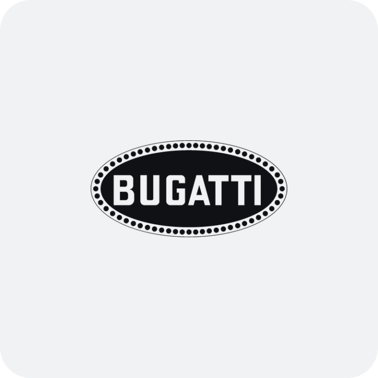Nálepka Bugatti logo na auto