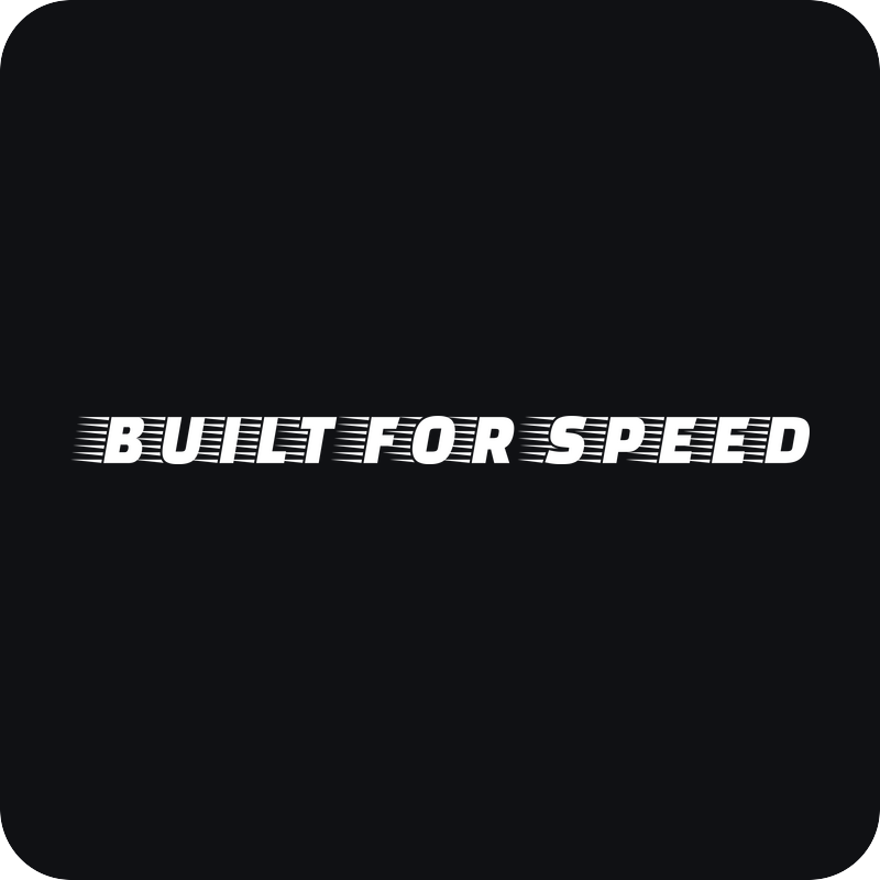 Nálepka Built for Speed Nálepka Built for Speed - rezaná nálepka na auto