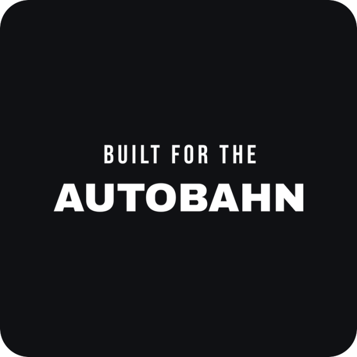 Built for the Autobahn - rezaná nálepka na auto