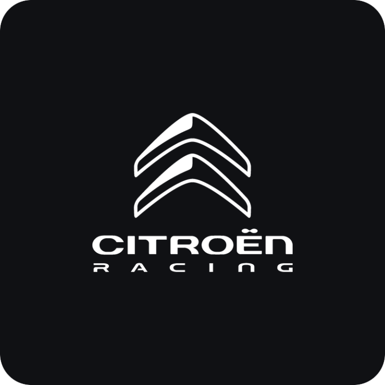 Nálepka Citroën Racing logo na auto