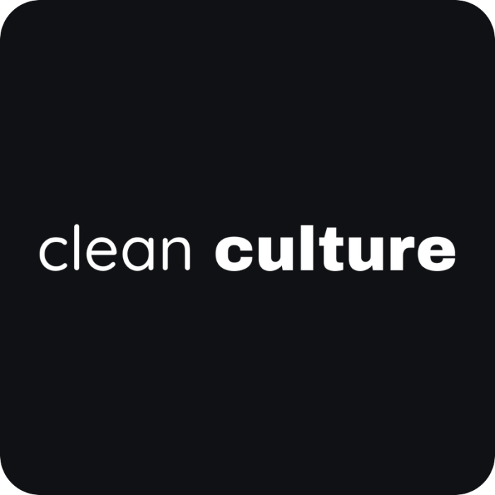 cleanculture - rezaná nálepka na auto