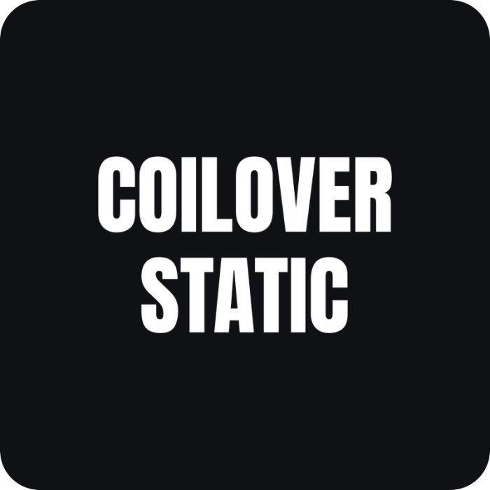 Nálepka Coilover Static - rezaná nálepka na auto