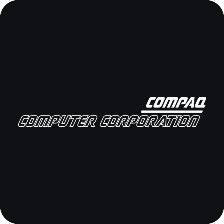 Nálepka Compaq retro logo na auto