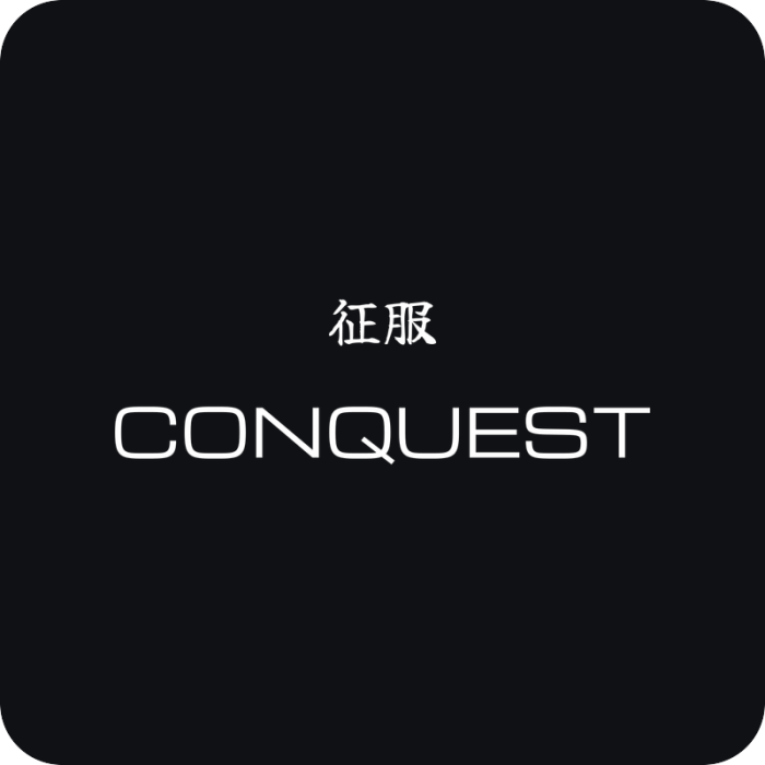 Conquest 征服 - rezaná nálepka na auto