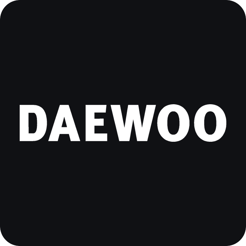 Daewoo nápis Daewoo nápis - rezaná nálepka na auto