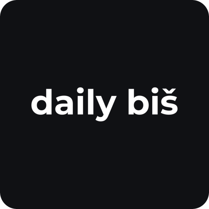 daily biš - rezaná nálepka na auto