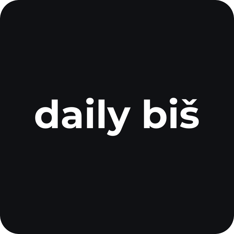 daily biš daily biš - rezaná nálepka na auto