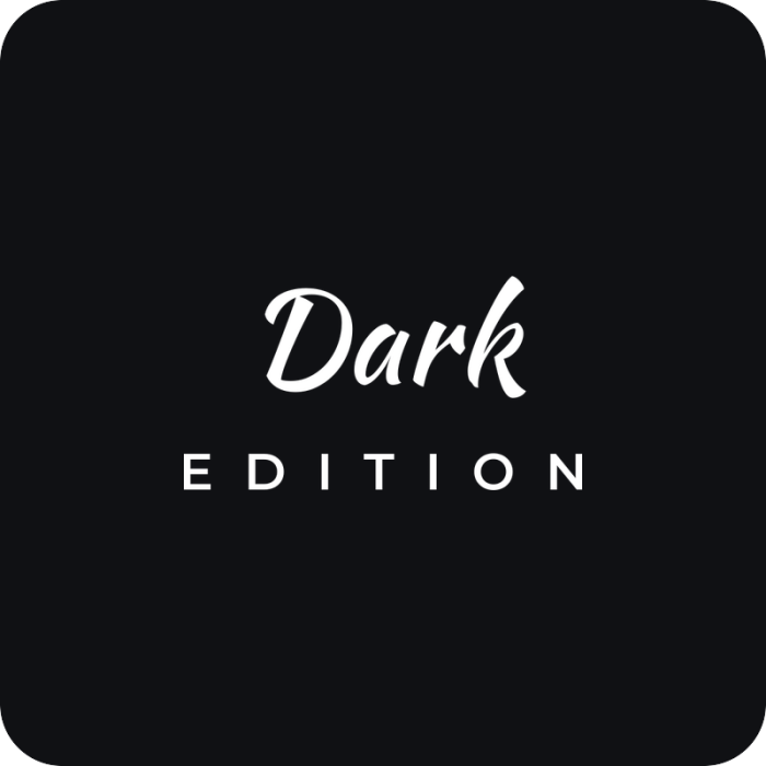 Dark edition - rezaná nálepka na auto