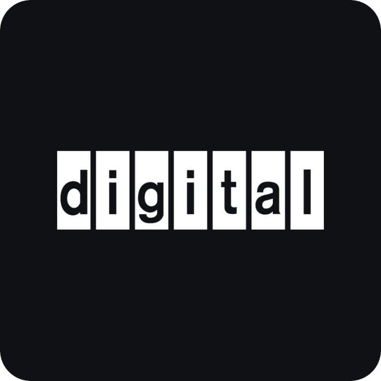 Nálepka Digital (DEC) logo na auto