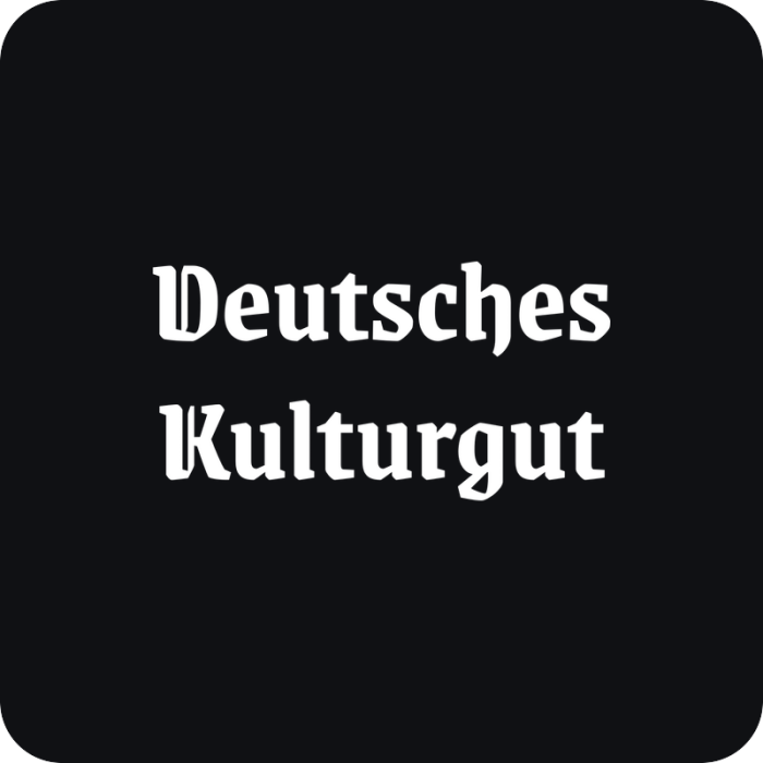Nálepka Deutsches Kulturgut - rezaná nálepka na auto