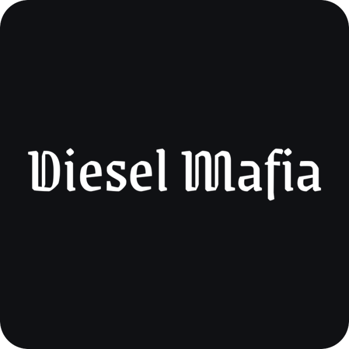 Diesel Mafia - rezaná nálepka na auto