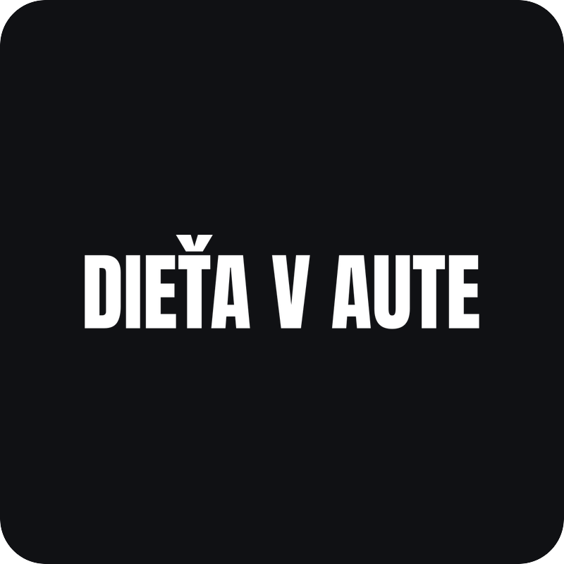 Dieťa v aute - nápis Dieťa v aute - nápis - rezaná nálepka na auto