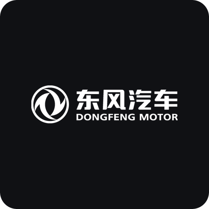 Dongfeng logo - rezaná nálepka na auto