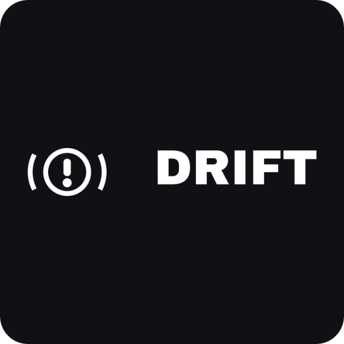 Drift - ručná brzda - rezaná nálepka na auto