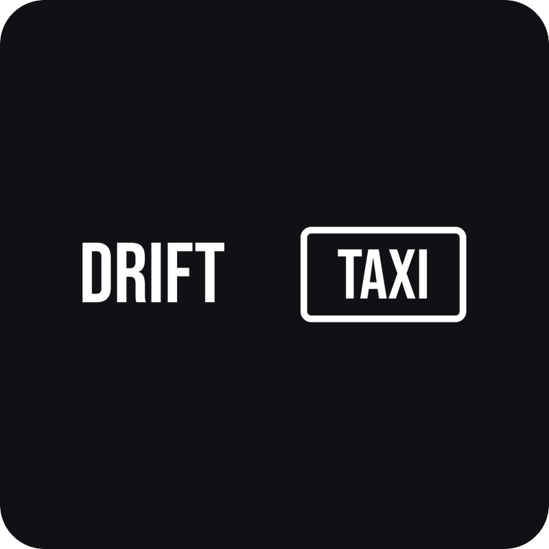 Drift Taxi Drift Taxi - rezaná nálepka na auto