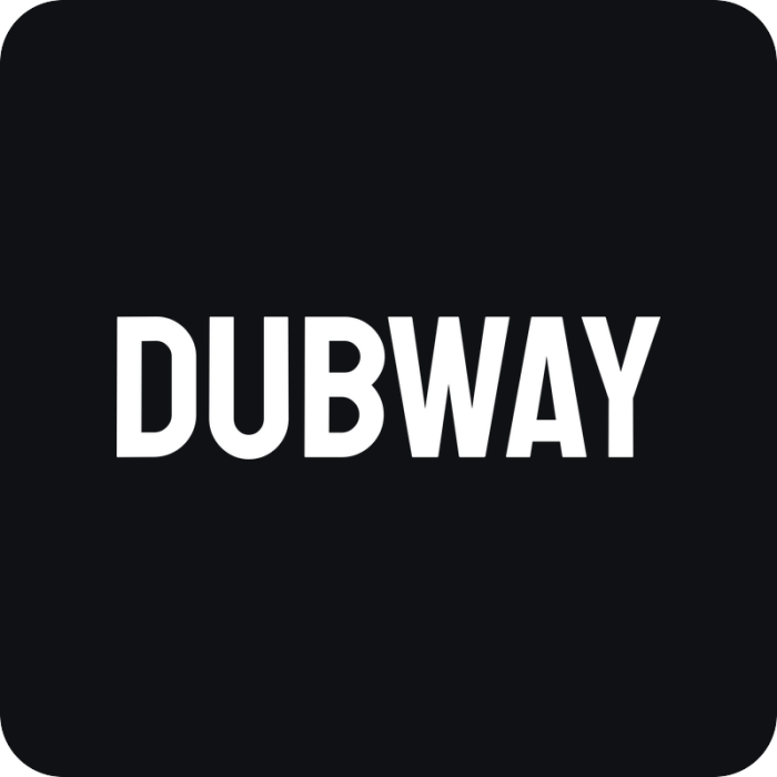 Nálepka Dubway - rezaná nálepka na auto