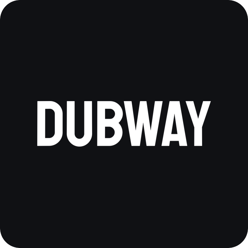 Nálepka Dubway Nálepka Dubway - rezaná nálepka na auto