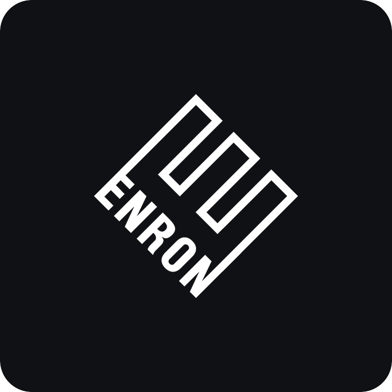 Enron logo Nálepka Enron logo na auto