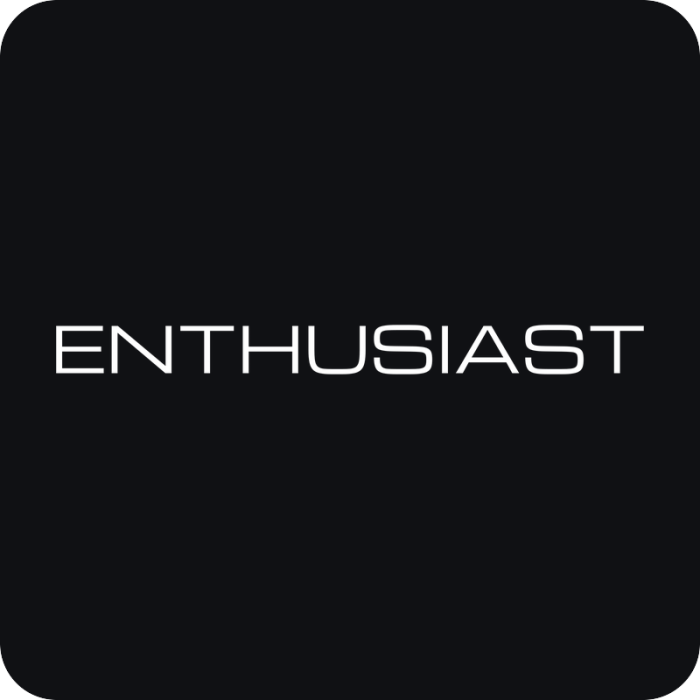 Enthusiast - rezaná nálepka na auto