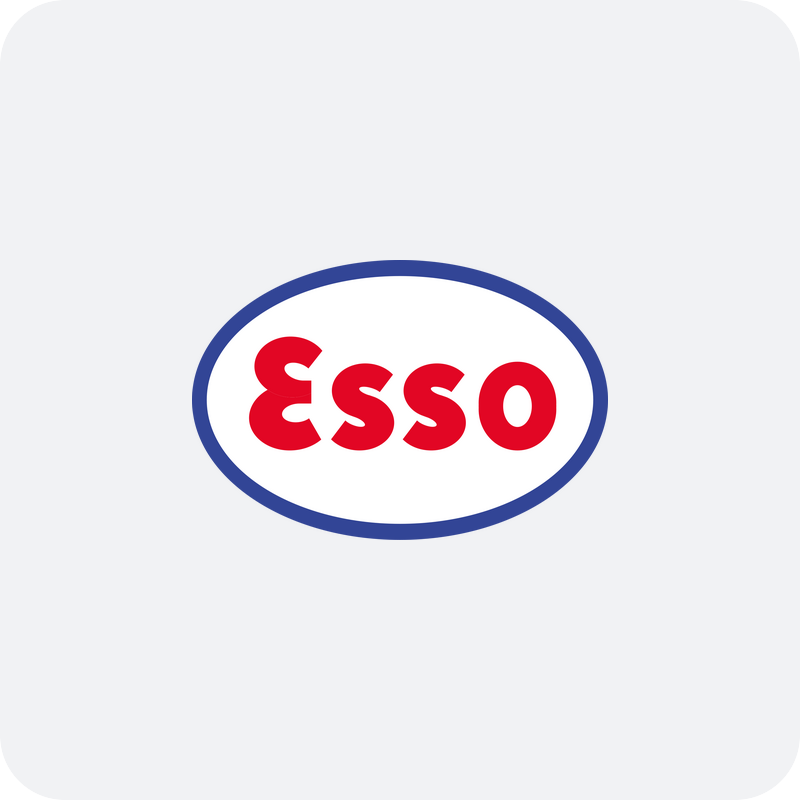 Esso retro logo Nálepka Esso retro logo na auto