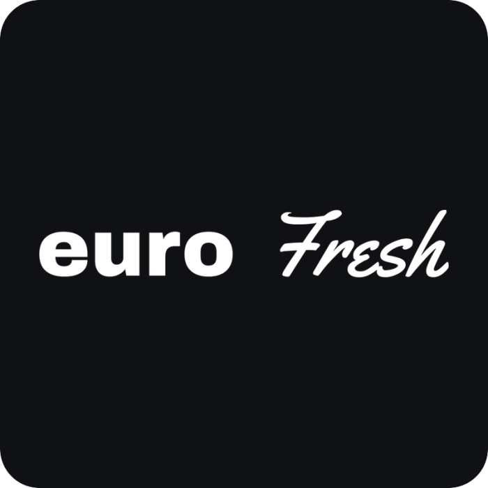 euro Fresh - rezaná nálepka na auto