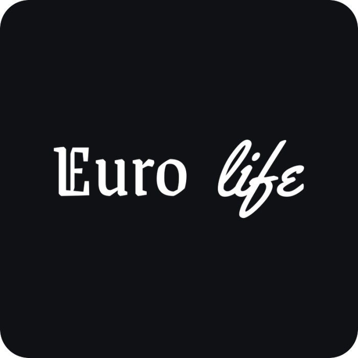 Euro Life - rezaná nálepka na auto