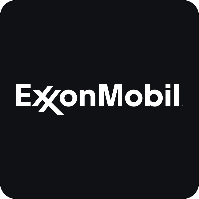 ExxonMobil logo ExxonMobil logo - rezaná nálepka na auto