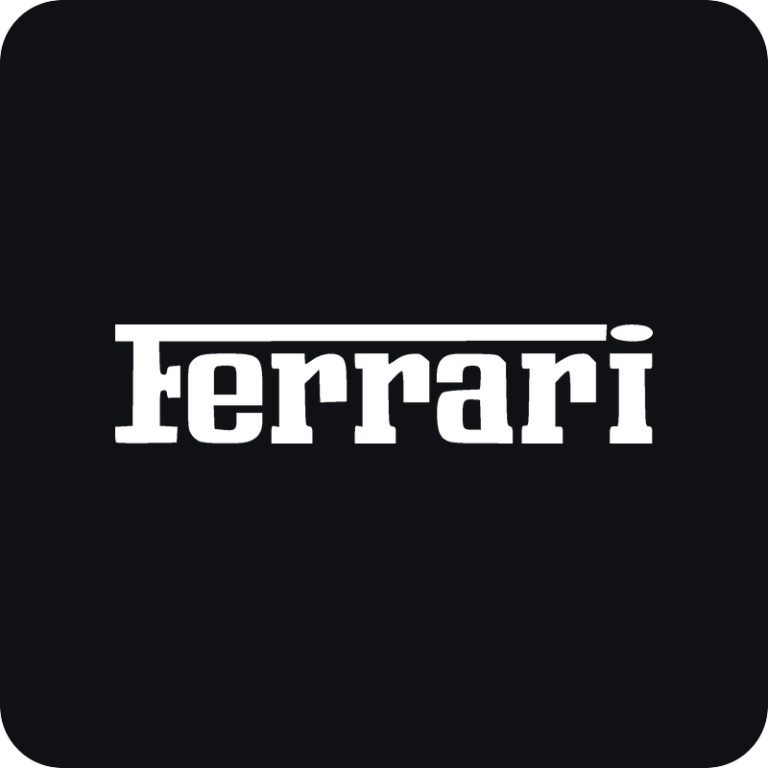 Nálepka Ferrari nápis na auto