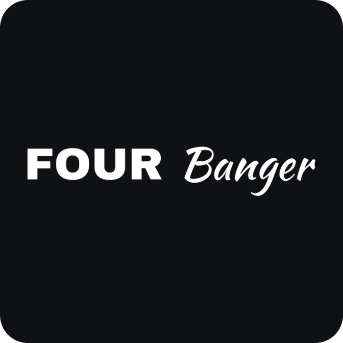 Four Banger - rezaná nálepka na auto