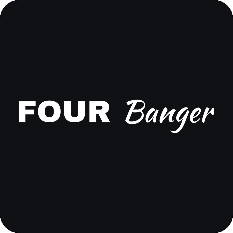Four Banger Four Banger - rezaná nálepka na auto