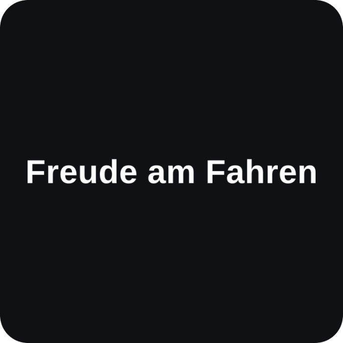 Freude am Fahren - rezaná nálepka na auto