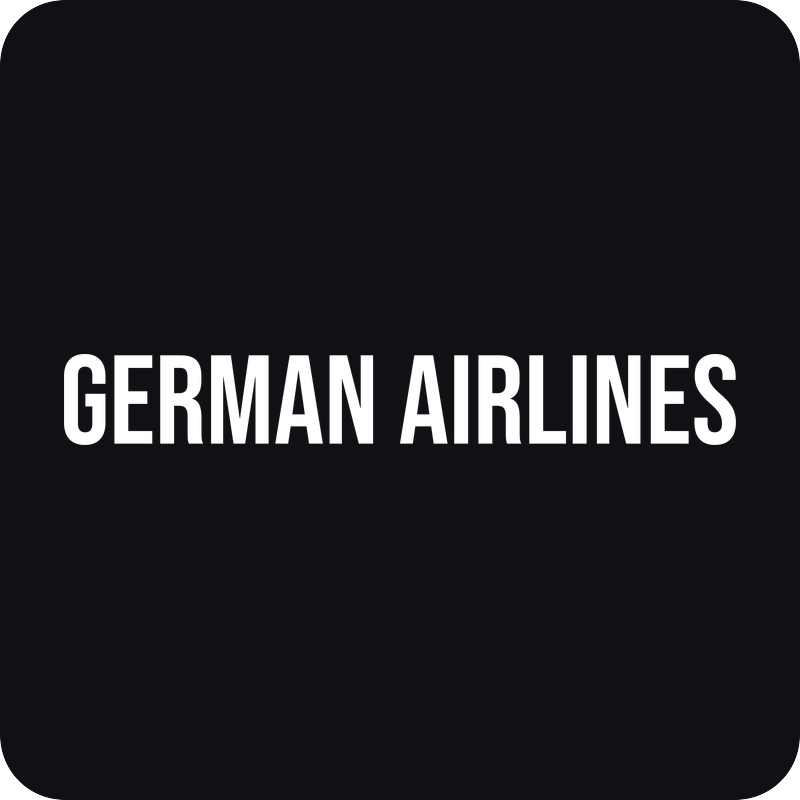 Nálepka German Airlines Nálepka German Airlines - rezaná nálepka na auto