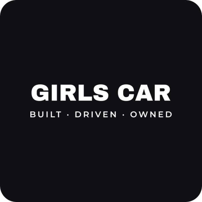 Girls Car - rezaná nálepka na auto
