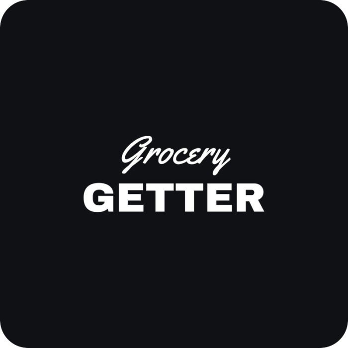 Grocery Getter - rezaná nálepka na auto