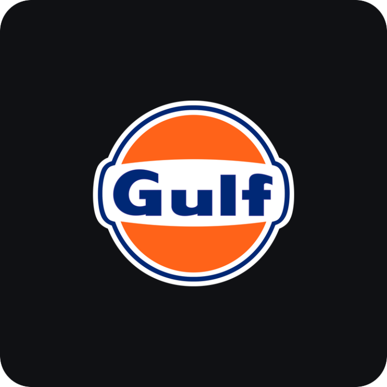 Nálepka Gulf logo na auto