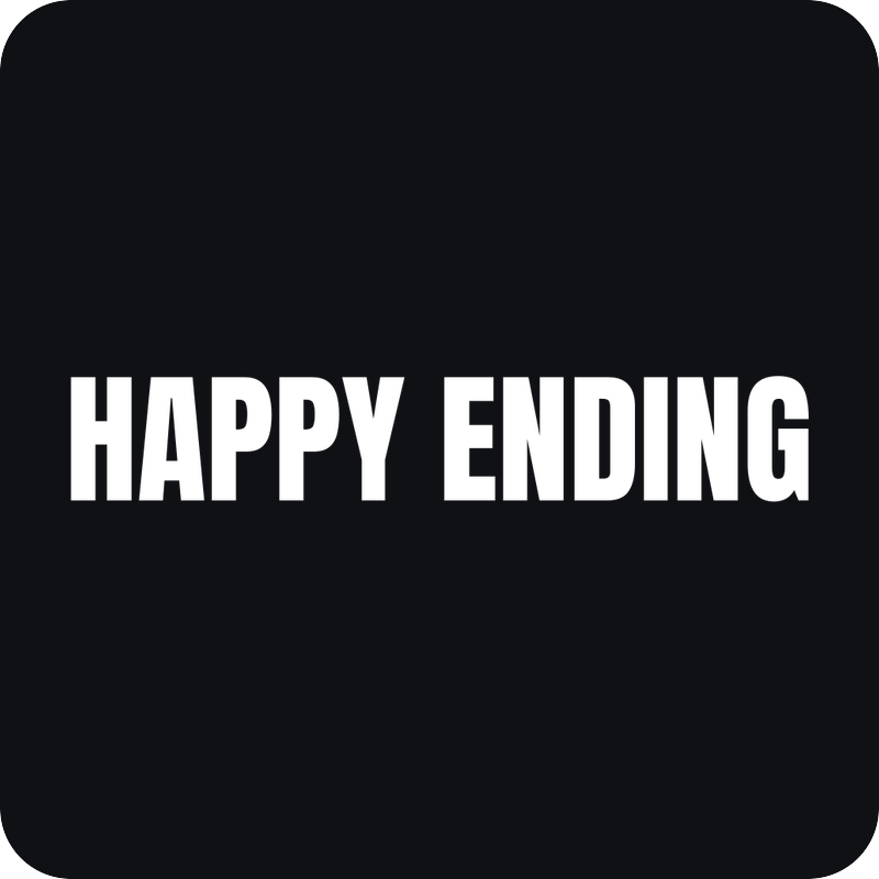 Happy Ending Happy Ending - rezaná nálepka na auto