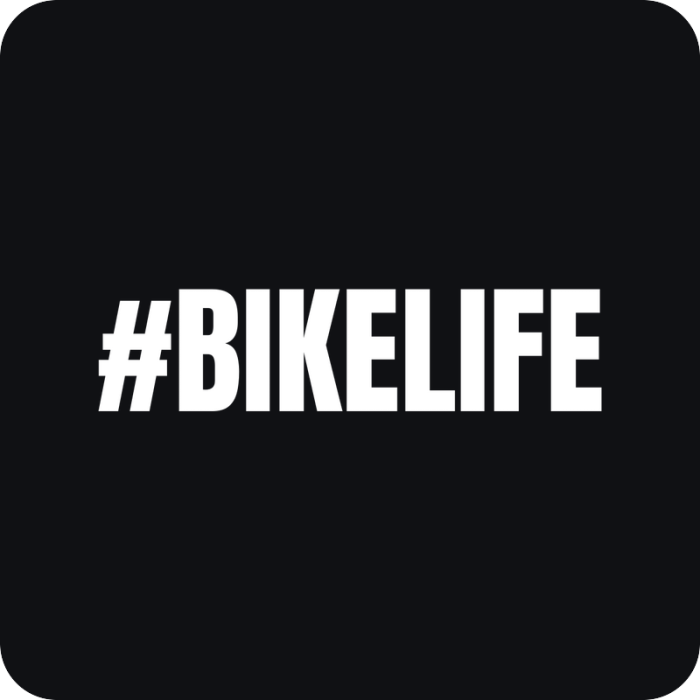 Nálepka #BikeLife - rezaná nálepka na auto